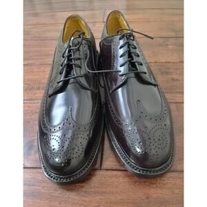 Florsheim imperial reddish brown wingtip leather shoes mens size 9